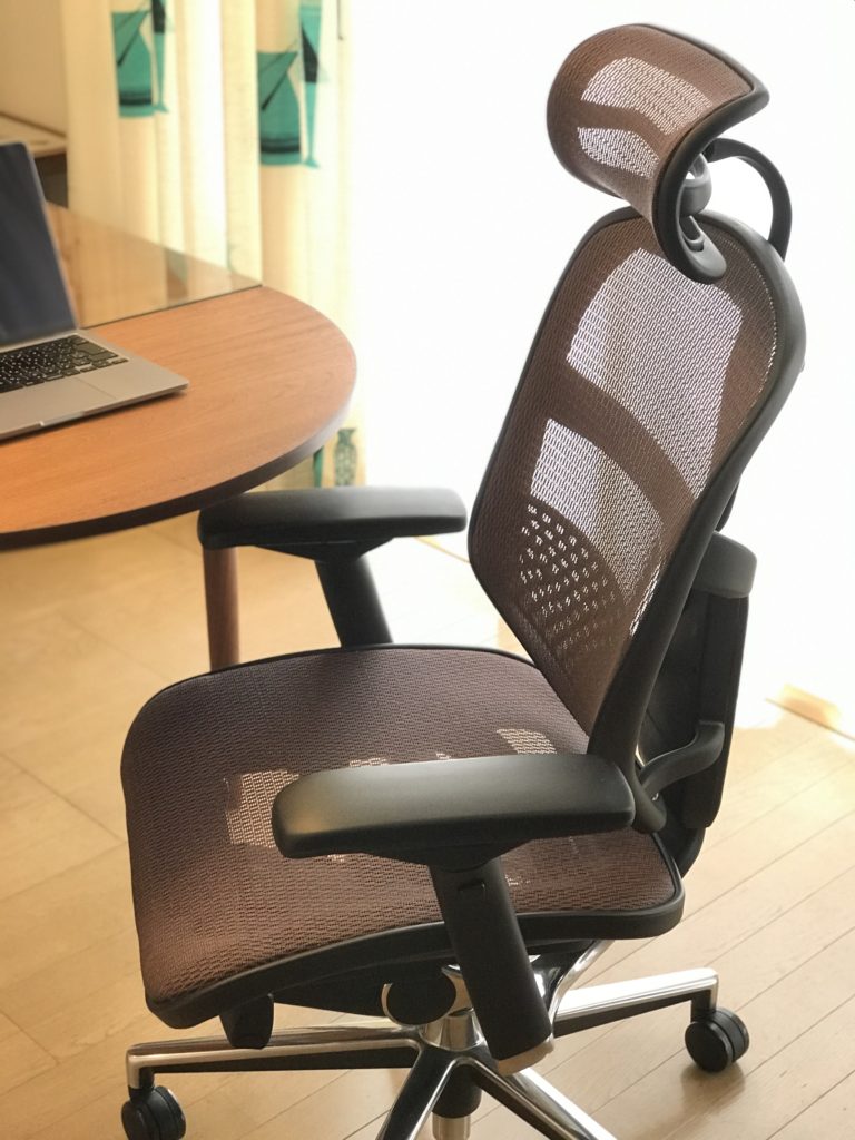 日本正規品 【土足禁止オフィス利用】エルゴヒューマン　エンジョイ　椅子　ブラック デスクチェア